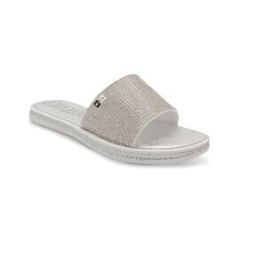 Juicy Couture Yummy Silver Sandal Slides 7